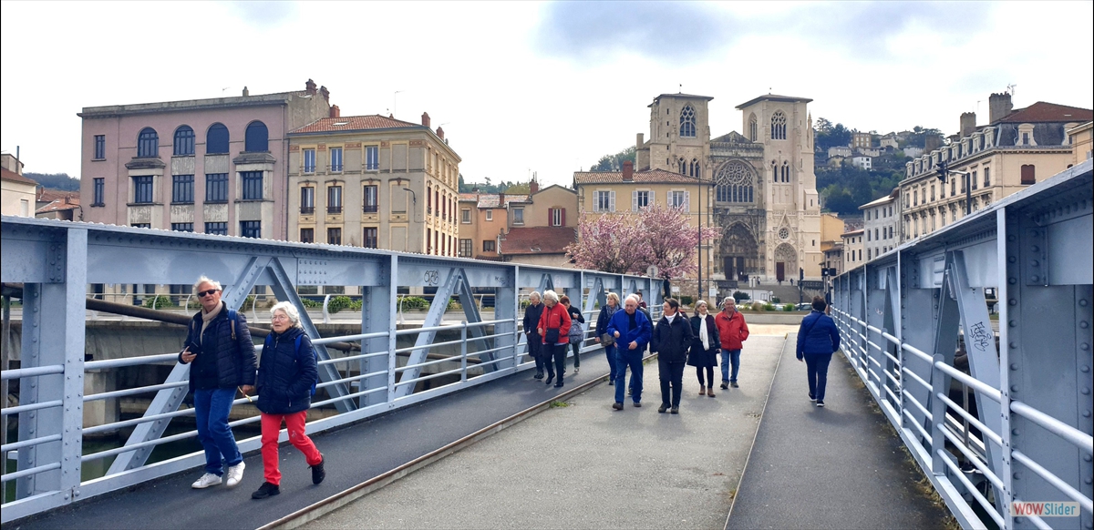 La passerelle Sainte-Colombe