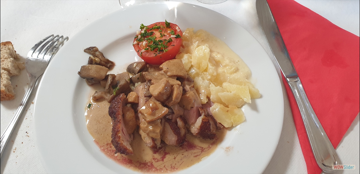 Magret de canard aux cèpes